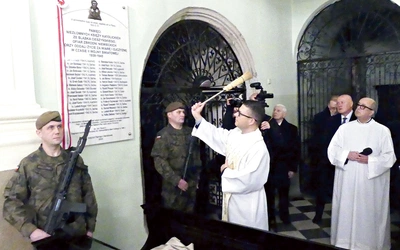 Podczas cieszyńskiej uroczystości w kościele św. Marii Magdaleny.