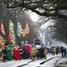 Trasa marszu liczyła ponad 3 km. Wzięły w nim udział także rodziny z dziećmi.