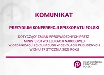 Prezydium Episkopatu o zmianach w nauczaniu religii
