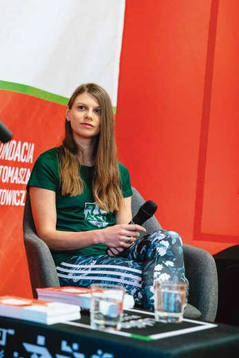 	Podczas spotkania z uczniami w Szkole Podstawowej nr 20 w Lublinie.