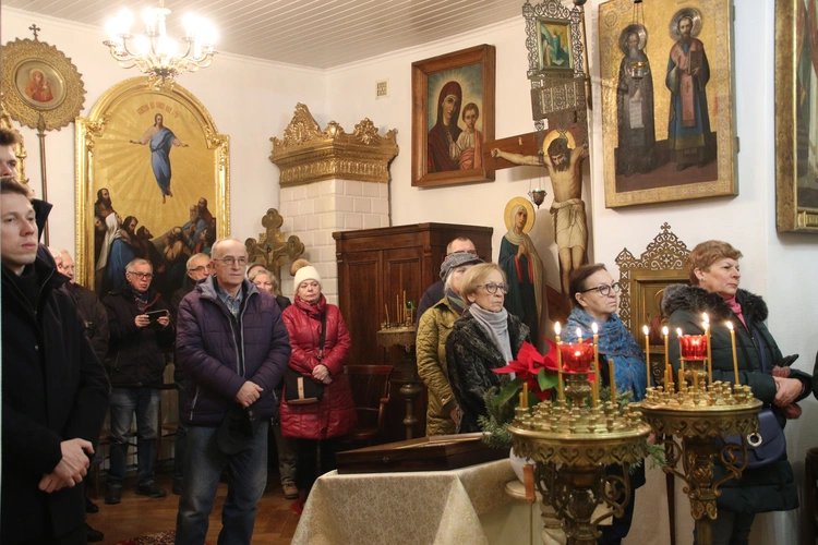 Płock. Wieczernia w cerkwi