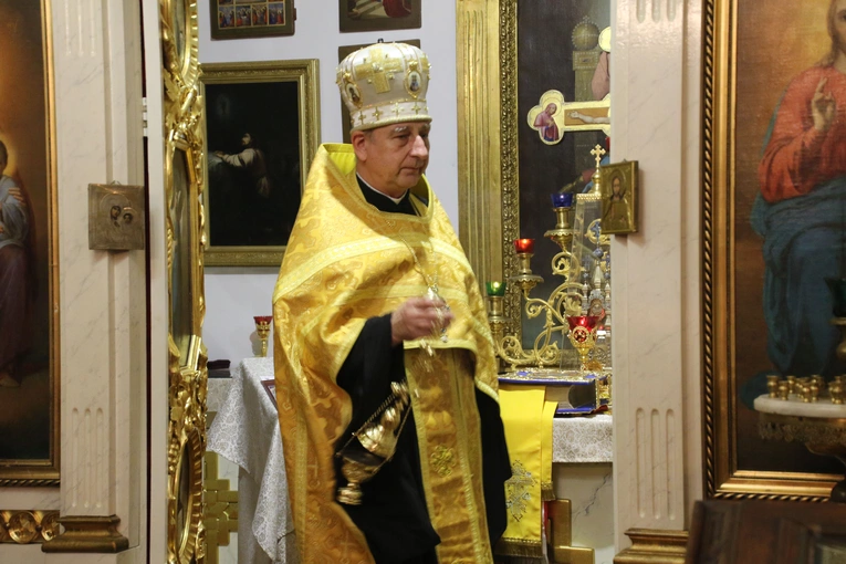 Płock. Wieczernia w cerkwi