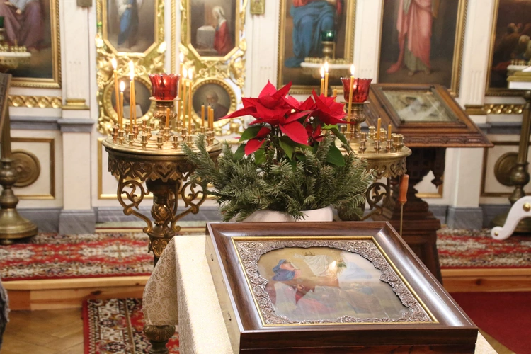 Płock. Wieczernia w cerkwi