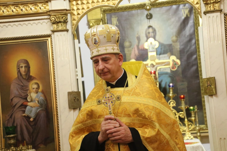 Płock. Wieczernia w cerkwi