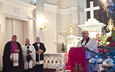 Duchowni podczas wiślańskiego spotkania.