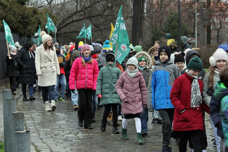 Pierwszy Marsz Radości w Zespole Szkół Salezjańskich