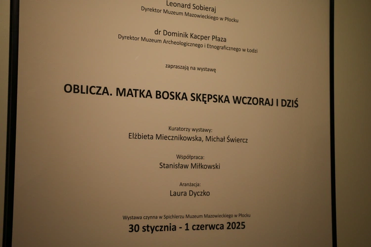 Płock. Wystawa "Oblicza. Matka Boska Skępska wczoraj i dziś"