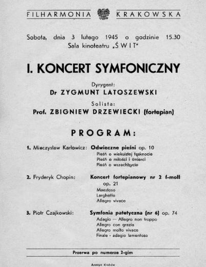 Kraków. Jubileusz filharmoników