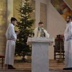 Msza św. poprzedająca umieszczenie figurki MB Królowej Zaspy w kapliczce