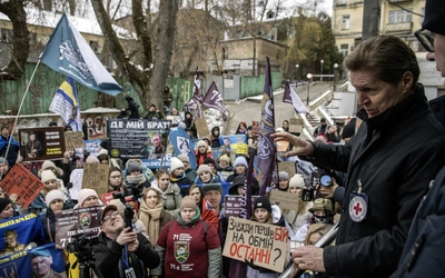 Podczas protestu