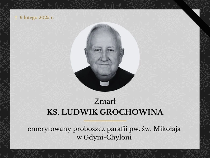 Zmarł ks. prał. Ludwik Grochowina