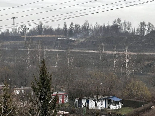 Płonąca hałda w Rudzie Śląskiej
