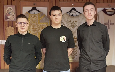 	Od lewej: Jakub, Mateusz i Mariusz.