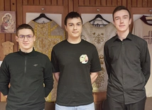 	Od lewej: Jakub, Mateusz i Mariusz.