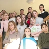 Uczestniczki w domu parafialnym.