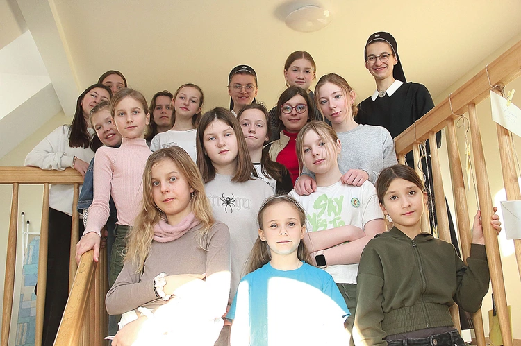 Uczestniczki w domu parafialnym.