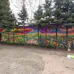 Mural w Centrum Kryzysowym Caritas w Koszalinie