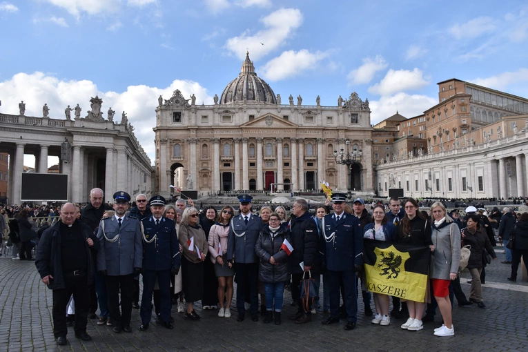 Pomorscy policjanci na jubileuszowej pielgrzymce w Watykanie
