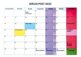 Mama Anna już przygotowała wielkopostny kalendarz  dla całej rodziny