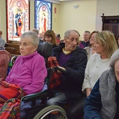 	Podczas Mszy św. w kaplicy Radomskiego Szpitala Specjalistycznego.