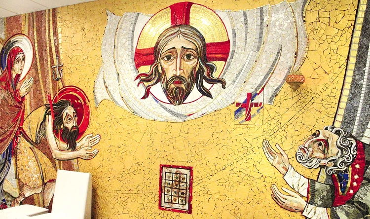 W trzech postaciach wpatrzonych w Syna Bożego możemy zobaczyć samych siebie, proszących o nadzieję i uzdrowienie.
