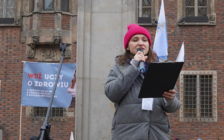 Manifestacja "Tak dla edukacji, nie dla deprawacji"