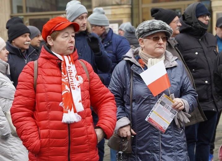 Manifestacja "Tak dla edukacji, nie dla deprawacji"