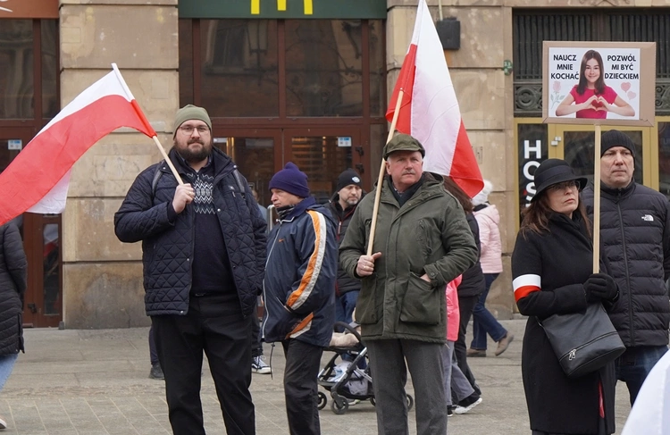 Manifestacja "Tak dla edukacji, nie dla deprawacji"