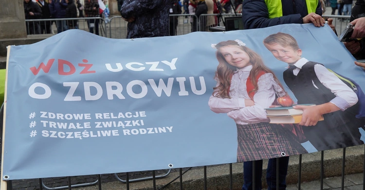 Manifestacja "Tak dla edukacji, nie dla deprawacji"