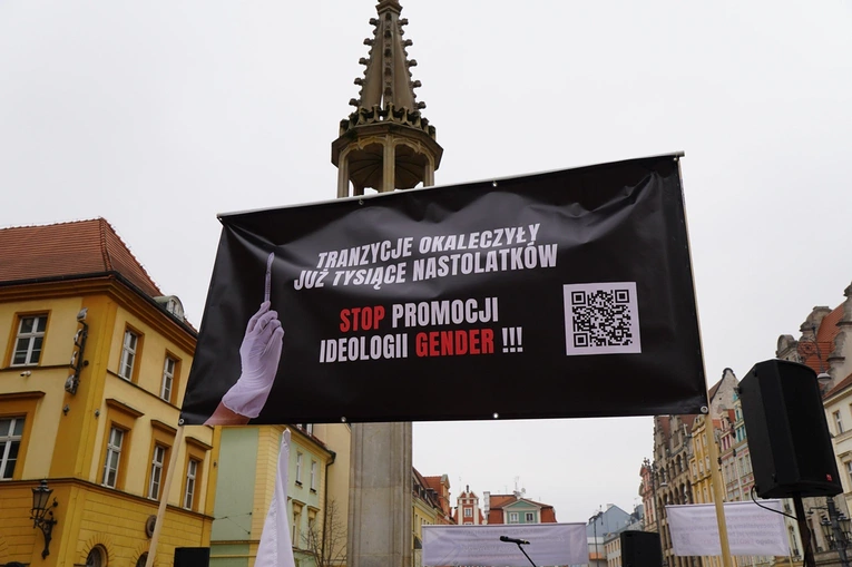 Manifestacja "Tak dla edukacji, nie dla deprawacji"