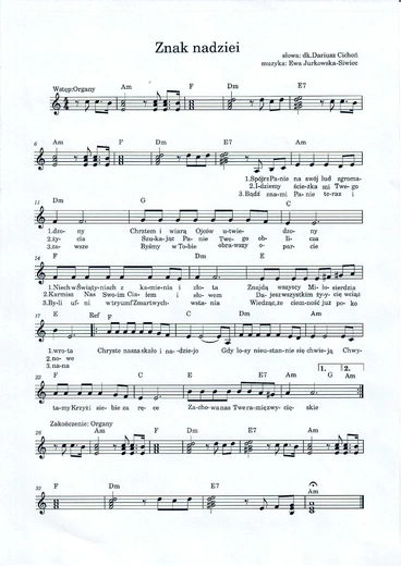 "Znak nadziei" - hymn roku jubileuszowego w diecezji sandomierskiej