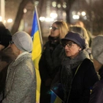 Wiec solidarności z walczącą Ukrainą w 3. rocznicę rosyjskiej inwazji