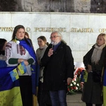 Wiec solidarności z walczącą Ukrainą w 3. rocznicę rosyjskiej inwazji