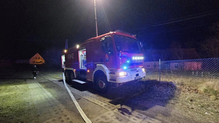 Akcja gaśnicza w Gądkowie Wielkim