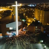 Modlitwa za papieża Franciszka w parafii św. Andrzeja Boboli