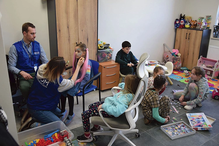 	Świetlica dla ukraińskich dzieci w Domu McGivneya.