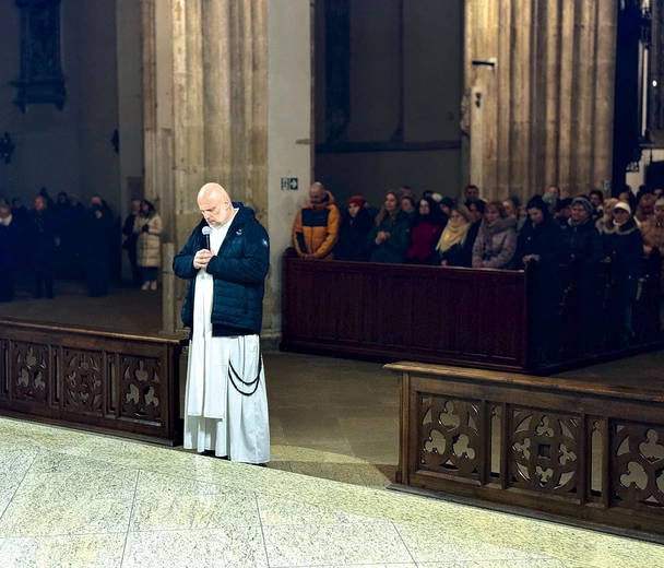 Dominikanin zgromadził w strzegomskiej bazylice tłumy ludzi.