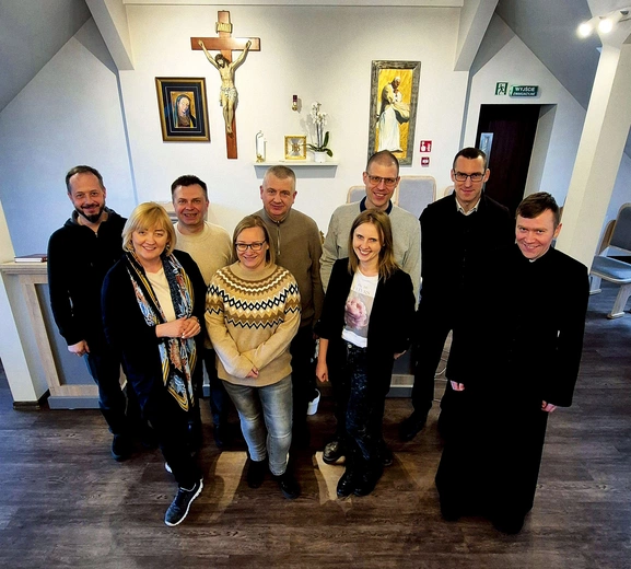 W łagowskim domu rekolekcyjnym.