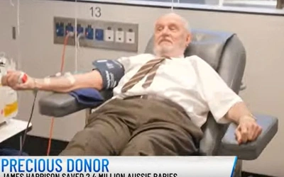 Zmarł James Harrison, mężczyzna, który uratował życie milionom dzieci