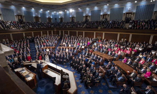 Trump święcił triumfy podczas orędzia na Kapitolu