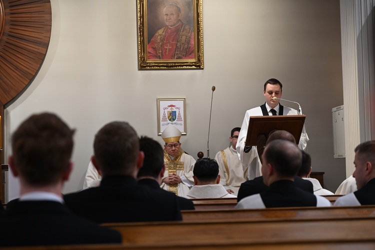 Liturgia w gdańskim seminarium z kardynałem Tagle