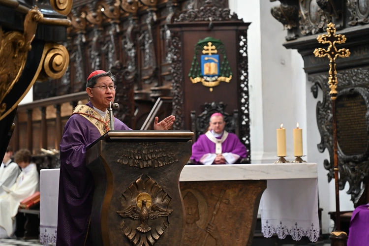 Liturgia wolontariuszy z kard. Taglem