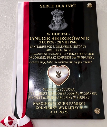 	Tablica pamiątkowa.