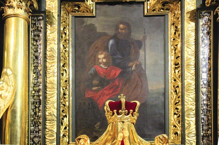 	W klasztorze sióstr bernardynek jest obraz świętego z Jezusem w wieku chłopięcym.