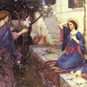„Zwiastowanie” na płótnie Johna Williama Waterhouse’a