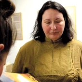 	Oxana Chorna podczas spotkania w Opolu.
