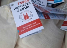 Jeden woreczek - trzy filary Wielkiego Postu