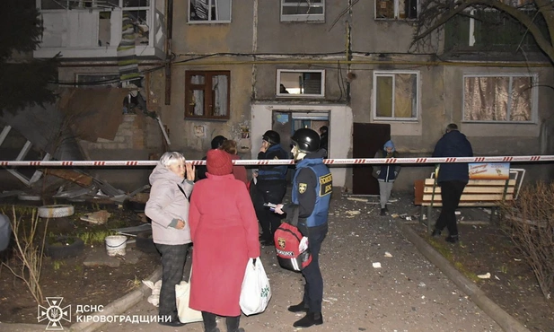 Po rosyjskim ataku w miejscowości Kropywnycki
