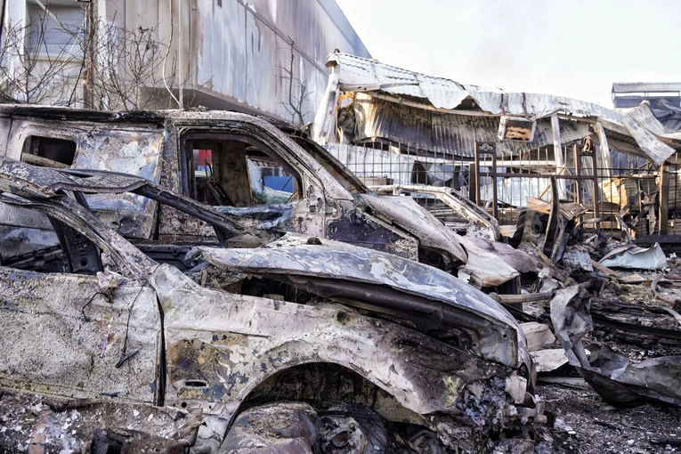 Zniszczenia po ataku Rosjan w Odessie