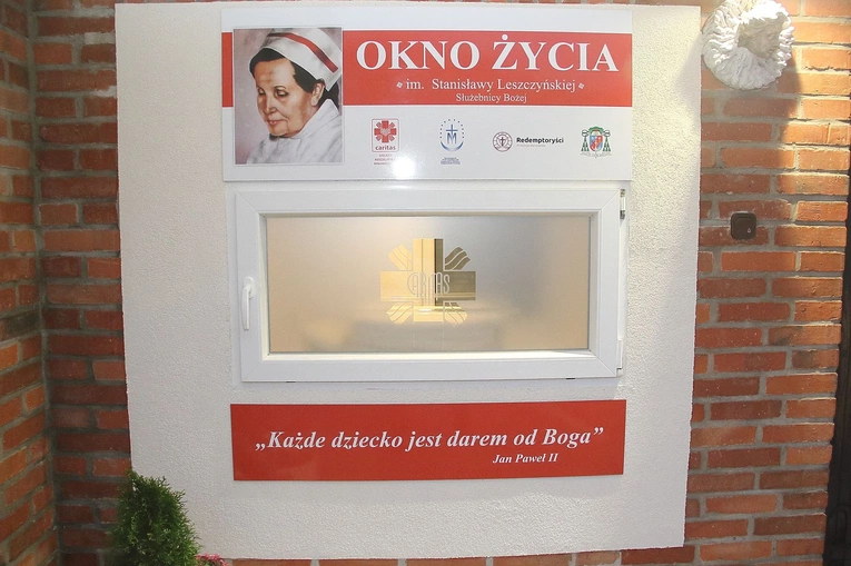 Poświęcenie okna życia w Szczecinku